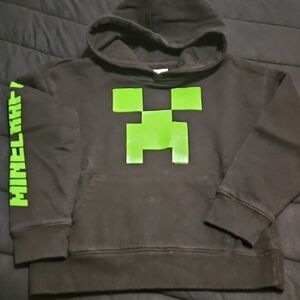 Black Hoodie with Green Graphic